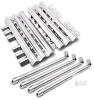 Stainless Steel Grill Burner & Heat Plate Set, 4 Burners (18 13/16") & 4 Plates (16.5" x 6"), Fits Weber/Nexgrill