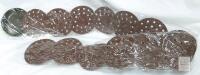 Brown PU Women Western Belt, Metal Concho Eyelet Design, 41" Length, Model YC8352A, X004A7E01B