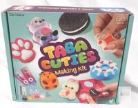 Dan&Darci Taba Cuties DIY Squishy Making Kit, 6 Molds, 5 Paints, Glitter Glow Powders, Ages 8+