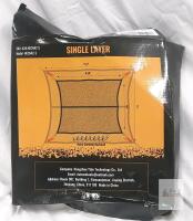 AUTOWN HECN42-S Truck Cargo Net, 7' x 7', Single Layer, 8 Hooks, Black, Heavy Duty