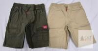 Levi&rsquo;s Boys&rsquo; Shorts Size 8, 2 Pair&mdash;Khaki & Olive Cargo, 98% Cotton, Elastic Waist,