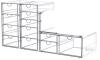 New - 3pc. , 12 Drawer
