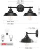 NEW GoYeel ZW021BL02 2-Light Matte Black Farmhouse Bathroom Vanity Light - 3