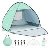 NEW Glymnis BT-SK02 Pop-Up Beach Tent, 2-4 Person Capacity, UPF 50+ UV Protection, Waterproof, Includes Accessories