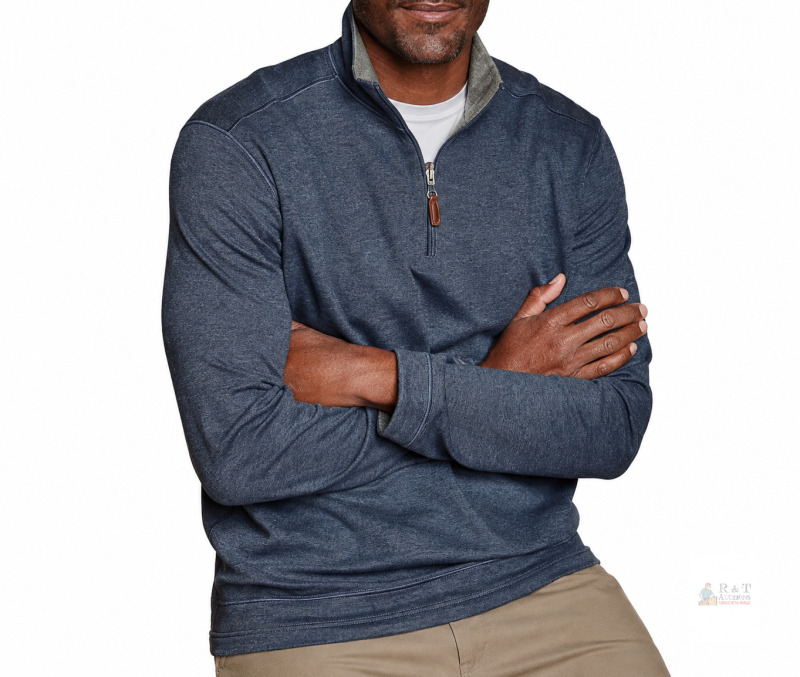 New Size XL Johnston & Murphy Icon Reversible Quarter-Zip Pullover