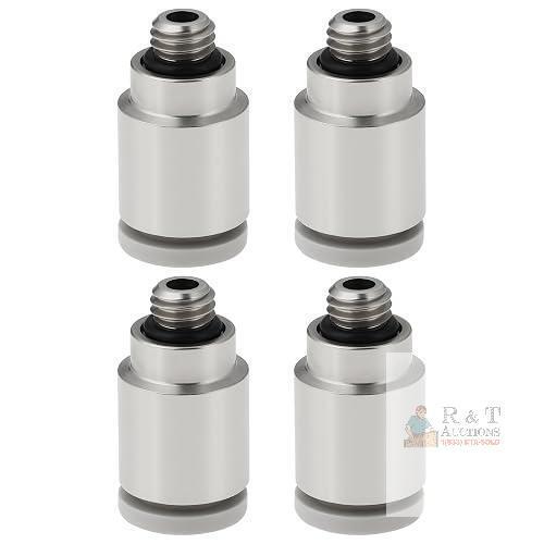 NEW OTOTEC 4-Pc Mini Push-In Pneumatic Fittings, QSM-M5-6-I / 153317, M5 x 6mm, 235-BD
