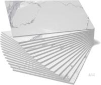 Adreamer90 SJM001 Peel & Stick Foam Backsplash Tile Stickers, 4x8 in, 16 Sheets, Marble Design