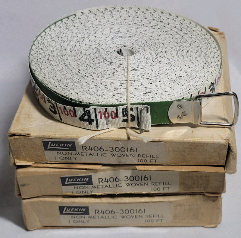 Lufkin 100ft. Non-Metallic Woven Open Reel Measuring Tape Refill - New