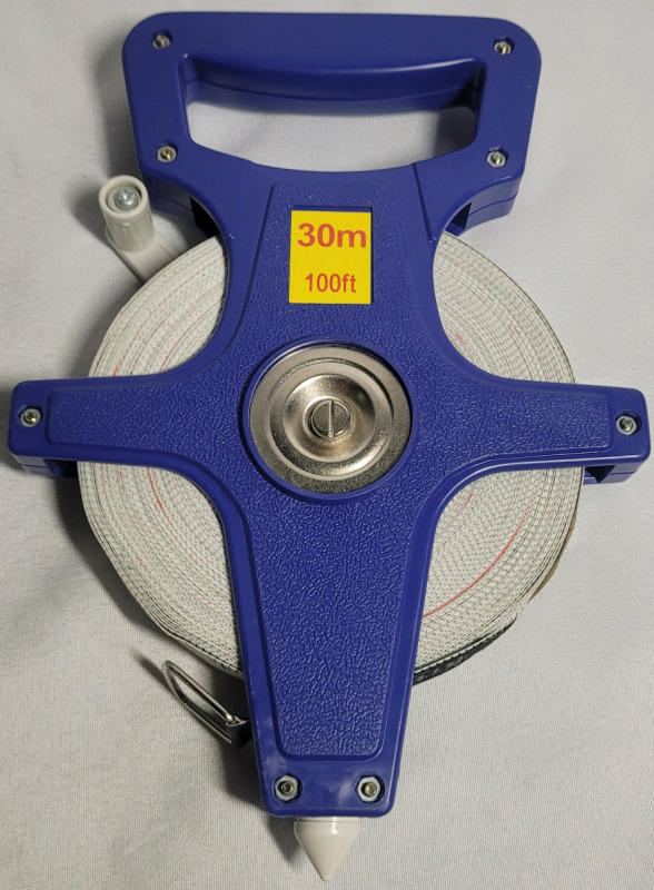 100ft Open Reel Measuring Tape - New