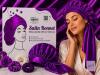 NEW Rich Violet Satin Bonnet Sleep Cap with 3 Satin Scrunchies, Silky Hair Protection Set