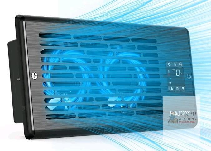 HiSummer HF10F1 Smart AC Vent Booster Fan, 4"x10" Duct, 10 Speeds, Remote Control