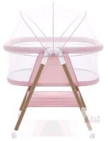 GYARING B6 Baby Bassinet with Mosquito Net and Storage Shelf
