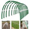 Fiberglass Garden Hoops Set &ndash; 10 Sets, 7mm Diameter, 7ft Length, Includes 50 Clips and 50 Stakes