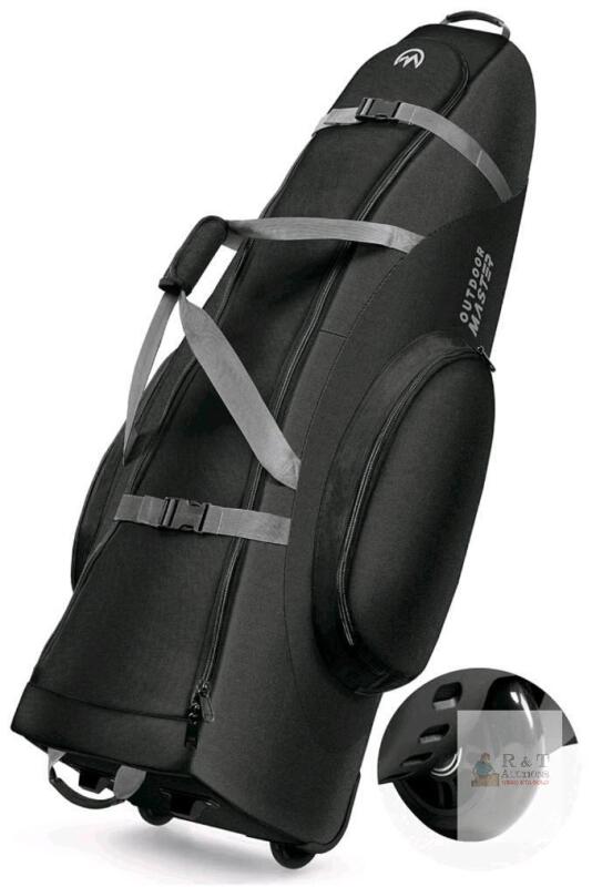 OutdoorMaster Rolling Ski & Snowboard Bag, Adjustable Length 57.1&ndash;68.9 in, Waterproof 600D Oxford Fabric