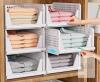 SNSLXH 5 Pack White Stackable Storage Organizer, 16.93 x 13.2 x 36 in, Waterproof PP Plastic - 3