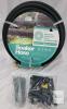 150 ft Soaker Hose Irrigation Kit with 1/2" Diameter, Solid Brass Connectors, and Accessories - 2