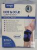 Newgo Hot & Cold Compression Knee Ice Wrap, 360&deg; Full Coverage, 4 Adjustable Straps, Reusable