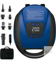 Electric Air Pump for SUPs and Inflatables, 12V DC, 20 PSI, Digital LCD, Auto Shutoff