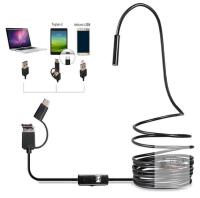 Industrial Endoscope USB/Type-C 16.4ft Inspection Camera 8mm, 720p HD, IP67 Waterproof