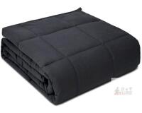 Pretty Night Weighted Blanket, 60x80 in, 12 lbs, Dark Grey, Glass Bead Fill, Polyester Shell