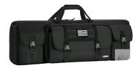 LASUK Tactical Double Rifle Case, 36" Black, 600D Nylon, MOLLE Webbing, Waterproof
