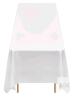 White Polyester Rectangle Banquet Tablecloths 132"x90", Fits 72"x30" Tables, Set of 4 - 3