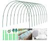 Fiberglass Raised Bed Greenhouse Hoop Kit, 9 Hoops, 5mm Diameter, Fits Up to 16'x4' Beds