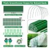 Fiberglass Raised Bed Greenhouse Hoop Kit, 9 Hoops, 5mm Diameter, Fits Up to 16'x4' Beds - 2