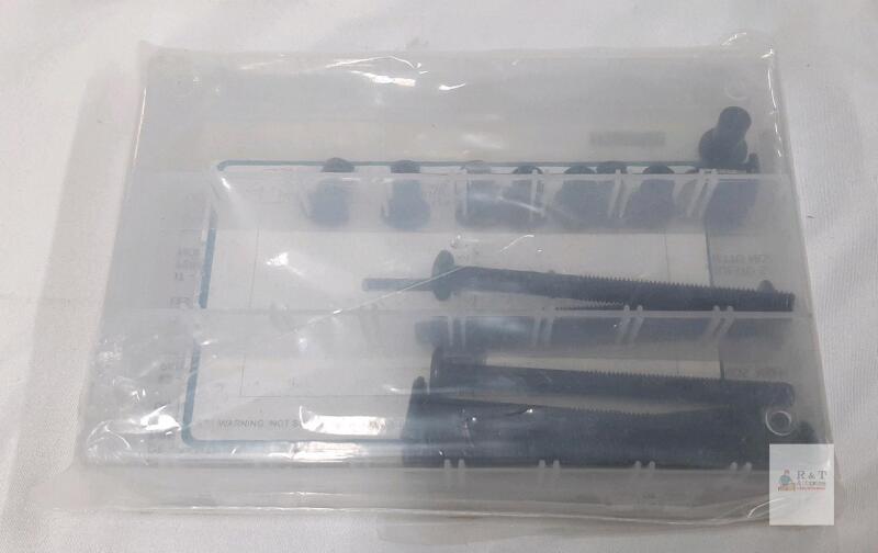 Black Furniture Connector Bolt Set for Bed, mts250326xt009071, 8 Piece,