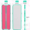 VOFiTNY Inflatable Gymnastics Air Track, 10ft x 3.3ft x 4in, Pink/Green, Includes Pump & Accessories - 2