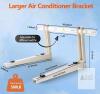 Adjustable Heavy Duty Air Conditioner Wall Mount Bracket, 500 lbs Capacity, 29" Max Width, Steel - 2