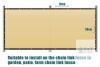 Beige HDPE Privacy Fence Screen Panel, 5' x 33' for Chain Link Fence, Zip Ties Included - 2