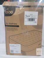 iDOO Air Mattress R-M002 Queen 80x60x18in with Built-In Electric Pump, Carry Bag, Grey - 48 hour return if found unuasable
