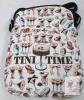 Tini Time Espresso Martini Crossbody Bag, 2 Zipper Pockets, Adjustable Strap, Novelty Print
