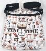 Tini Time Espresso Martini Crossbody Bag, 2 Zipper Pockets, Adjustable Strap, Novelty Print - 2