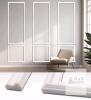 Peel-and-Stick Wall Moulding Trim Set, Lilvduybz, 30pcs, White, 0.83"x0.43", 60/70cm Lengths