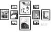 ArtbyHannah 10-Piece Black Gallery Wall Frame Set with Acrylic Covers