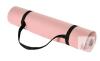 Pink TPE Yoga Mat 72"x24" 6mm with Carrying Strap, Textured Non-Slip Surface, Lightweight