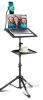 Lusweimi Projector Tripod Stand, Height Adjustable 26.7&ndash;50", 44 lbs Capacity, Phone Holder - 2