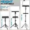 Lusweimi Projector Tripod Stand, Height Adjustable 26.7&ndash;50", 44 lbs Capacity, Phone Holder - 3