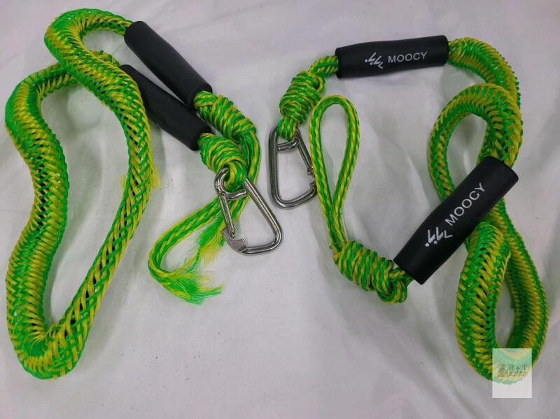 2 Moocy bungee dock lines / mooring ropes