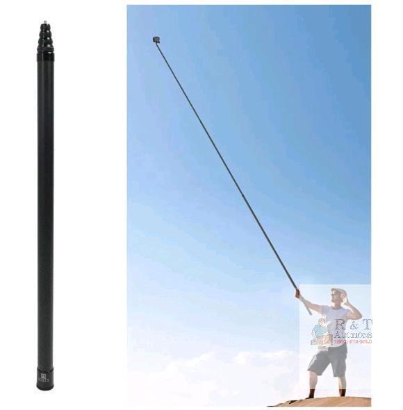 16.4ft Carbon Fiber Telescopic Selfie Stick, 9-Section, Lightweight, Universal Mount, X004PXKFEP