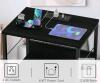Black Bedside Nightstand with Charging Station, 3 Fabric Drawers, 2 AC Outlets, USB Ports - 3