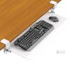 ERGOMAKER KT03-650-BFBD Under-Desk Adjustable Ergonomic Sliding Keyboard Tray, White, 25.6"x11.8" see desc