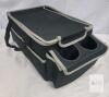 Foldable Car Trunk Organizer, 4 Compartments, 2 Cup Holders, Black & Gray, Universal Fit - 2