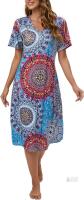 New XXL Women's Sleepwear Casual Nightshirts Long Nightgown Full Slip Sleep Nightshirt Sleepwear Lounge Dress