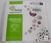 Artist Diamond Painting Kit 20cm, Xmas Theme, Model 53PLOUS, Round Shiny Diamonds, X004PQOP8T - 2