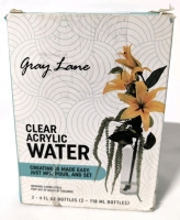 New Gray Lane "Clear Acrylic Water" (Epoxy Resin) 2x 118ml Bottles.
