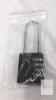 3-Dial Combination Padlock, Black Body, Silver Shackle, Anti-Shim Technology