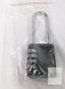 3-Dial Combination Padlock, Black Body, Silver Shackle, Anti-Shim Technology - 2